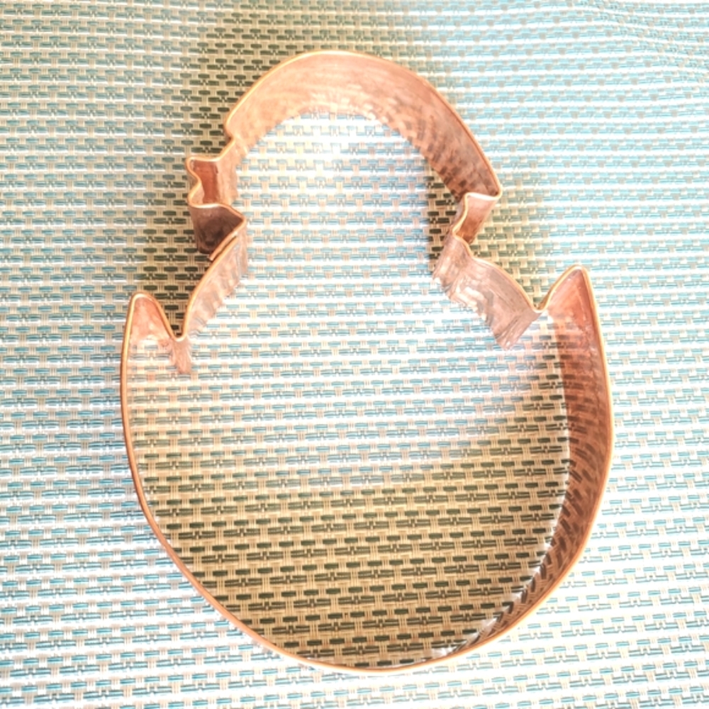Copper Baby Chick Hatching Cookie Cutter
